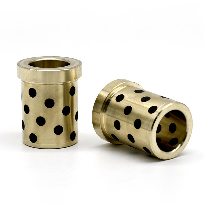 jbga无油自润滑石墨铜衬套 黄铜套小铜套翻边肩型法兰轴承