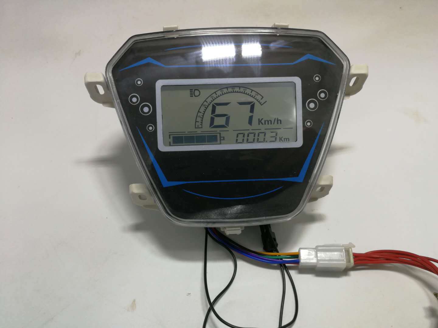 电动车电量表防水三轮车公里电子电量仪显示器仪表盘显示屏码表