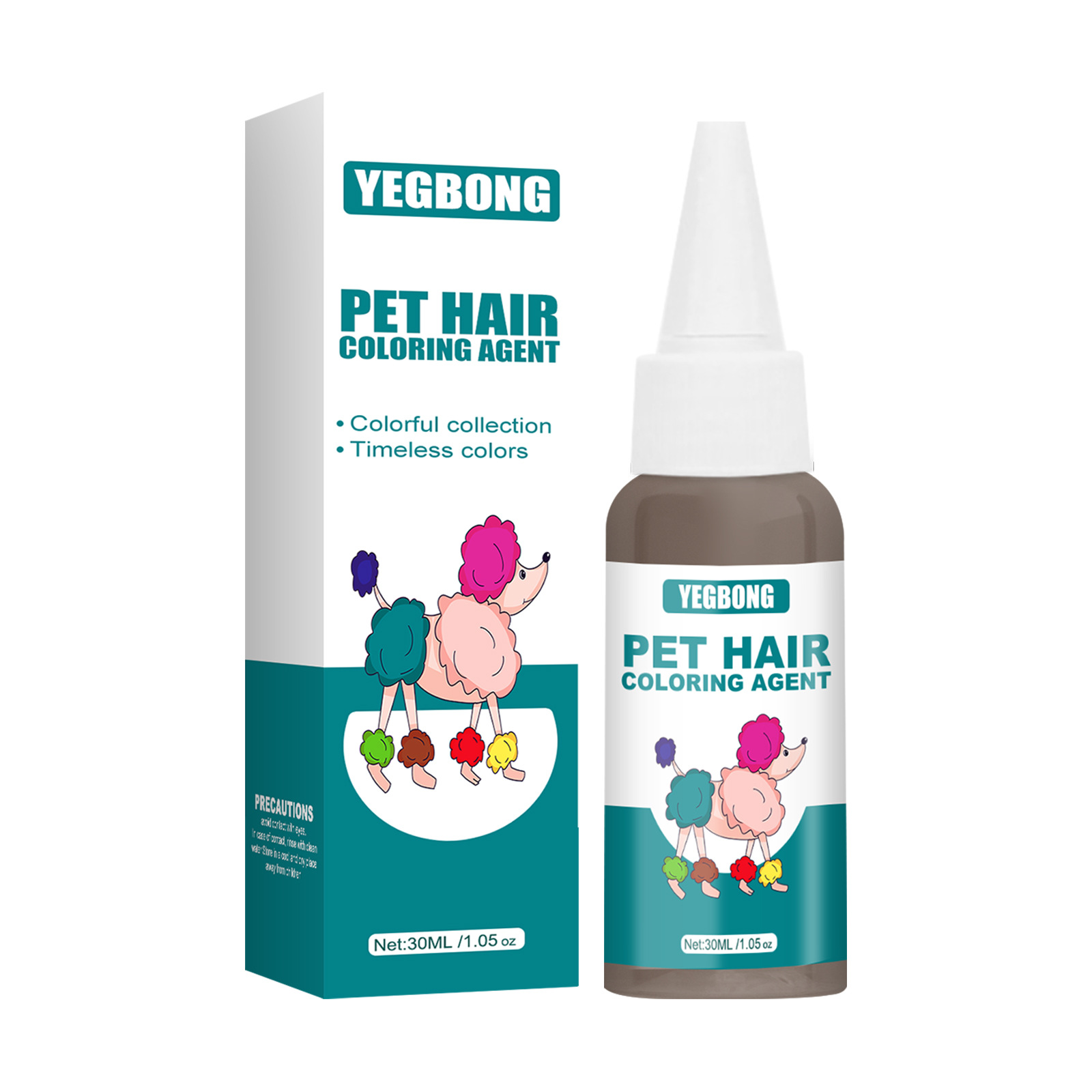Yegbong Pet Eyebrow Cream Pet Special Disposable Hair Dye Color Hair Dye Cream
