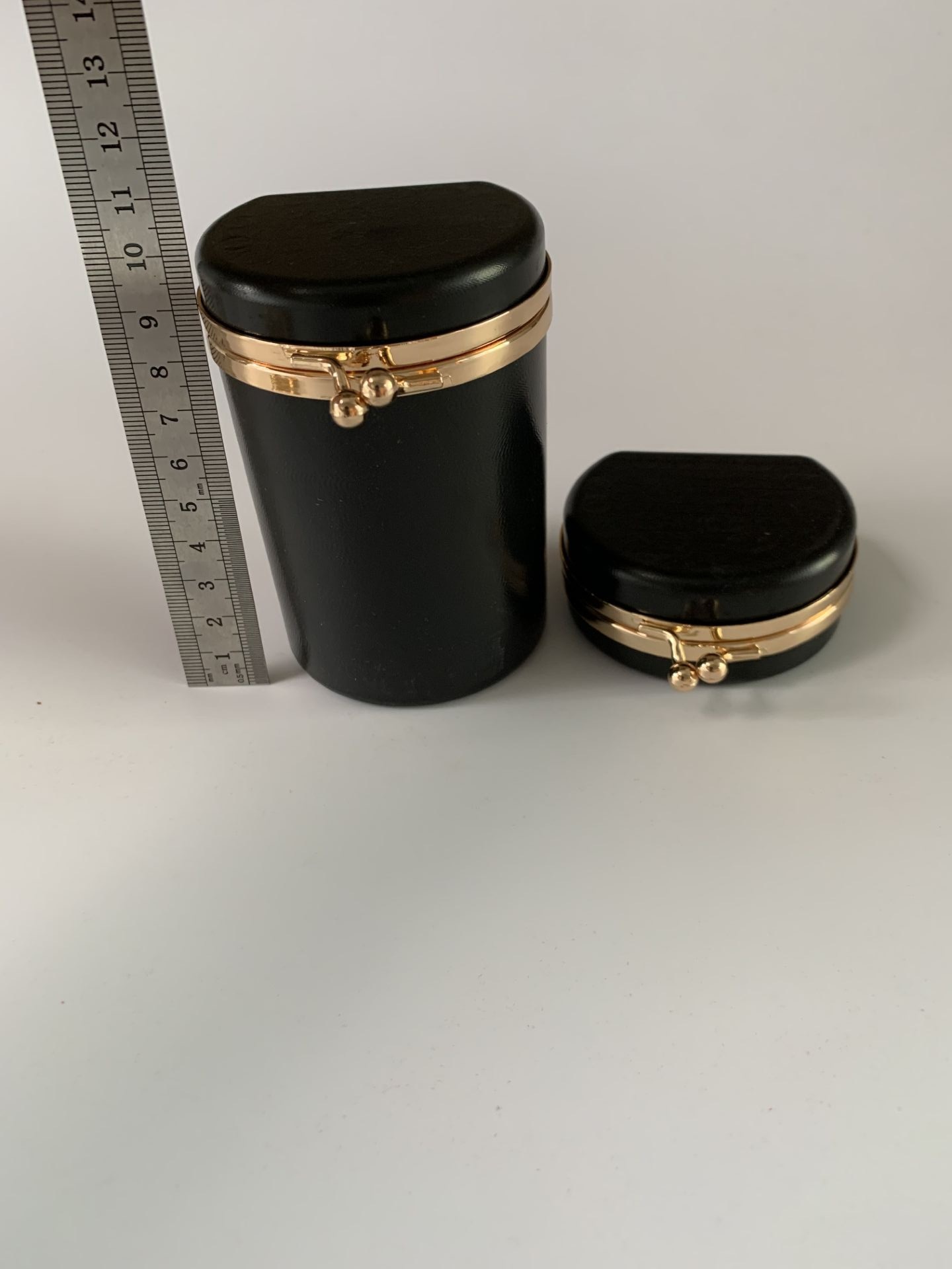 d形首饰盒口金 口红化妆盒金色 每色20套起