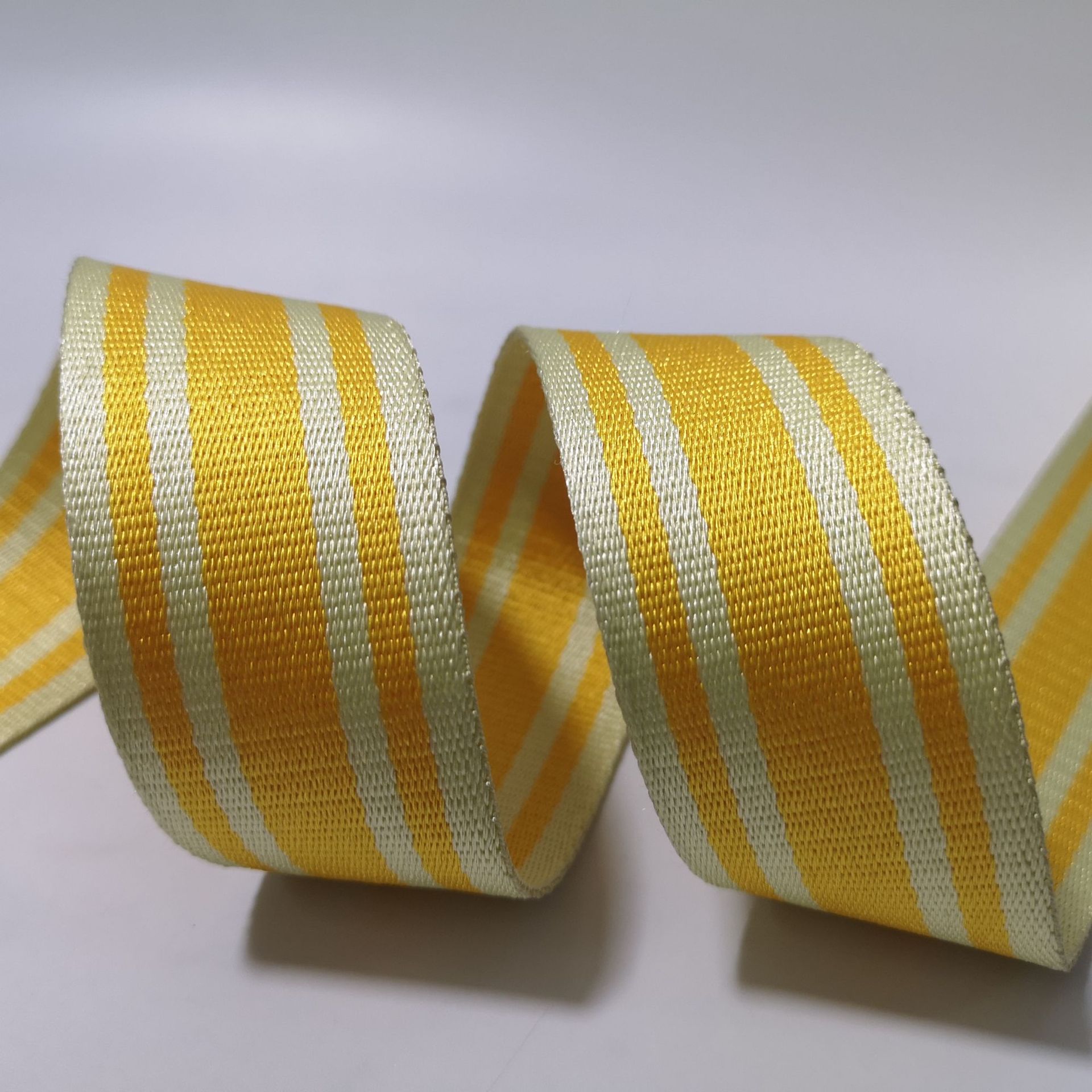 新 款纯尼龙平纹织带 1.5寸经典米黄色双面提手 1