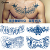 Herbal Permanent tattoo Chest paste disposable fruit juice Tattoo Sticker The middle of the chest Navel thigh tattoo Herbal Permanent tattoo Chest paste disposable fruit juice Tattoo Sticker The middle of the chest Navel thigh tattoo