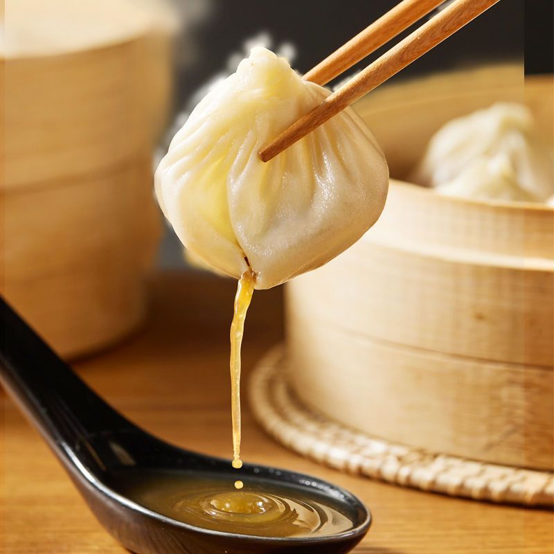 5袋灌汤小笼包上海鲜肉汤包速冻速食学生早餐夜宵450/袋