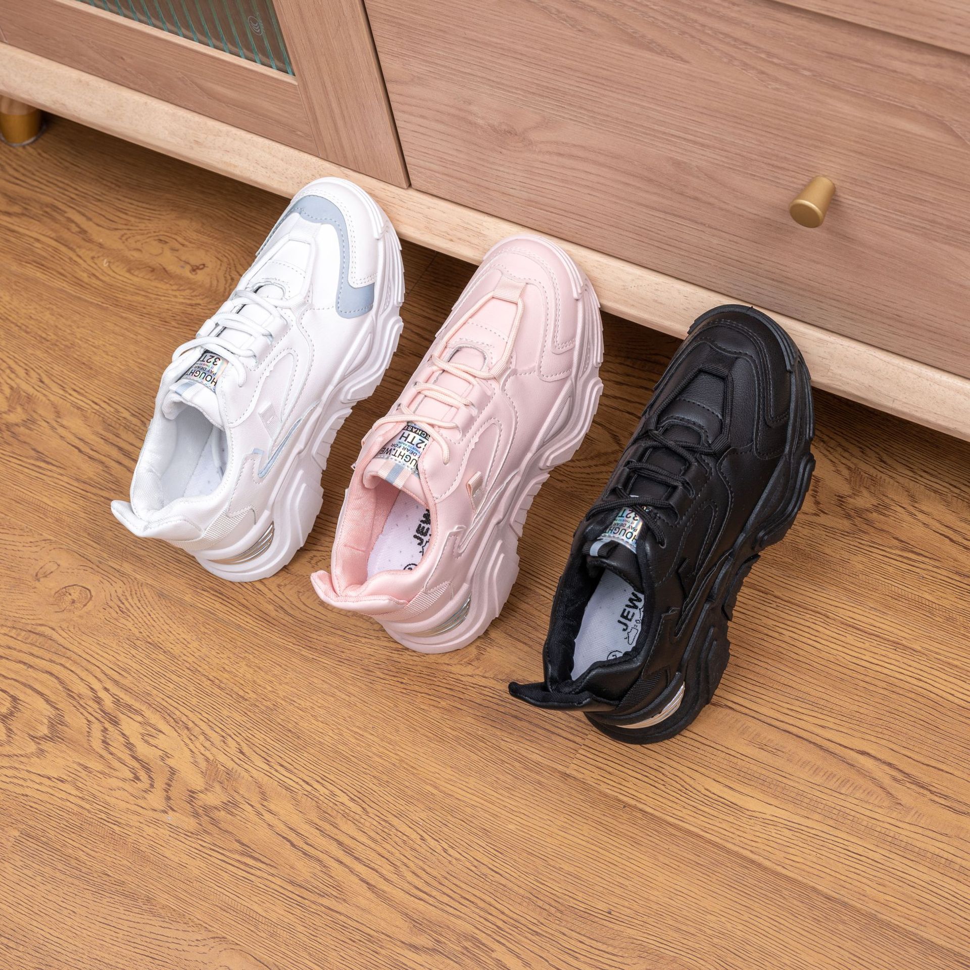 Hengyu Thick Bottom Summer New Dad Shoes Women's Ins Trendy 2023 All-Matching Fashion Casual Sneakers