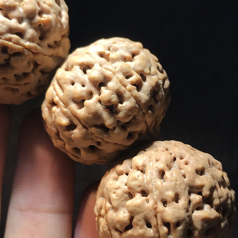 金刚菩提子手串爆肉89瓣姜黄皮蜂王原籽男士佛珠风铃子大手链念珠