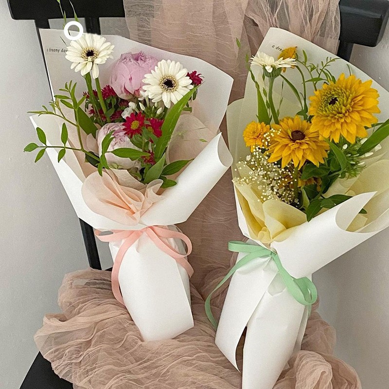 牛奶棉棉纸花束内衬纸棉花糖包花花艺云朵棉纸雪梨纸鲜花包装材料