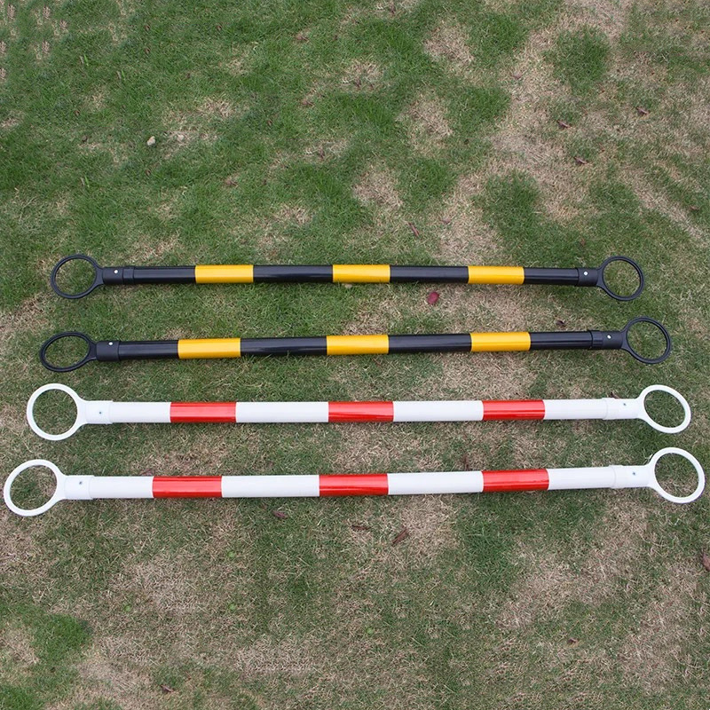 2米红白连接杆pvc路锥连接杆pvc伸缩连接杆 反光隔离警示杆固定杆