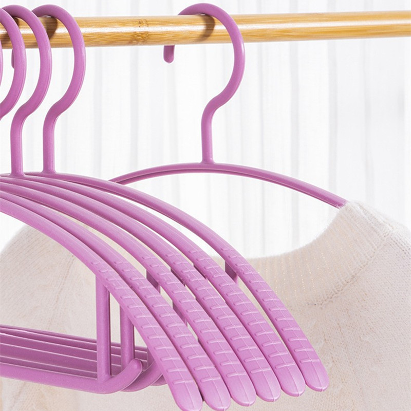 Household Clothes Rack Macaron Color Drying Rack Clothes Support Semicircle Traceless Plastic Hanger Non-Slip Clothes Hanger