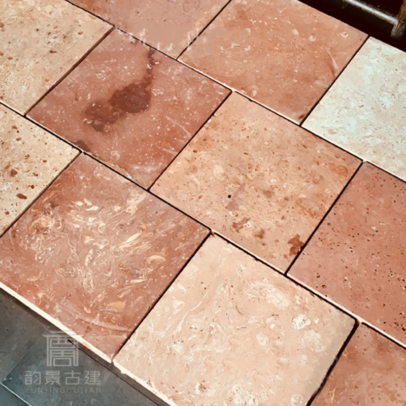 红阶砖手工红地砖庭院铺地砖切边大红介砖院子防潮红砖片厂家现货