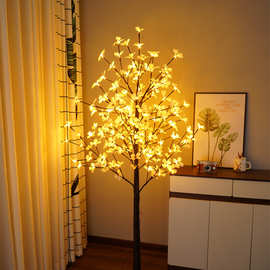 树灯 LED感恩节山楂花造型家居装饰灯圣诞派对场景布置景观发光树