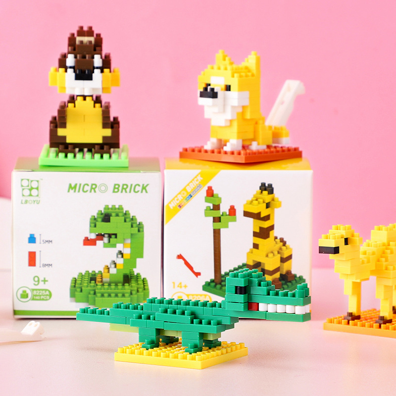 六一儿童节礼物迷你积木拼装玩具拼接颗粒学生益智早教幼儿园奖品