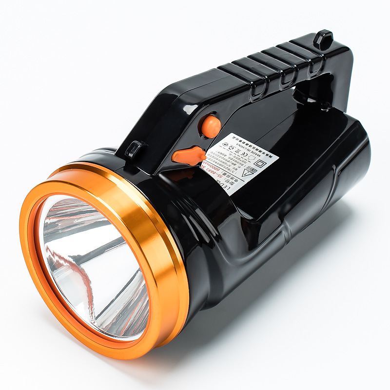 50w强光户外手提式探照灯钓鱼手提强光矿灯大功率3锂电大手提灯