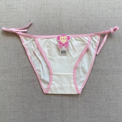 可爱日系少女系带三角内裤纯棉女士低腰学生绑带性感全棉三角裤