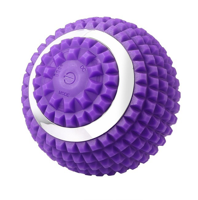 Four-Gear Electric Yoga Ball Vibration Massage Ball Muscle Relaxation Fascia Ball Fitness Equipment Factory Direct Supply Delivery