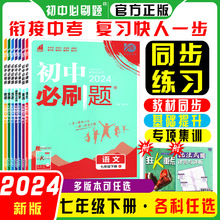 2024版初中必刷题七7年级下册语文数学英语物生地政历人教湘教