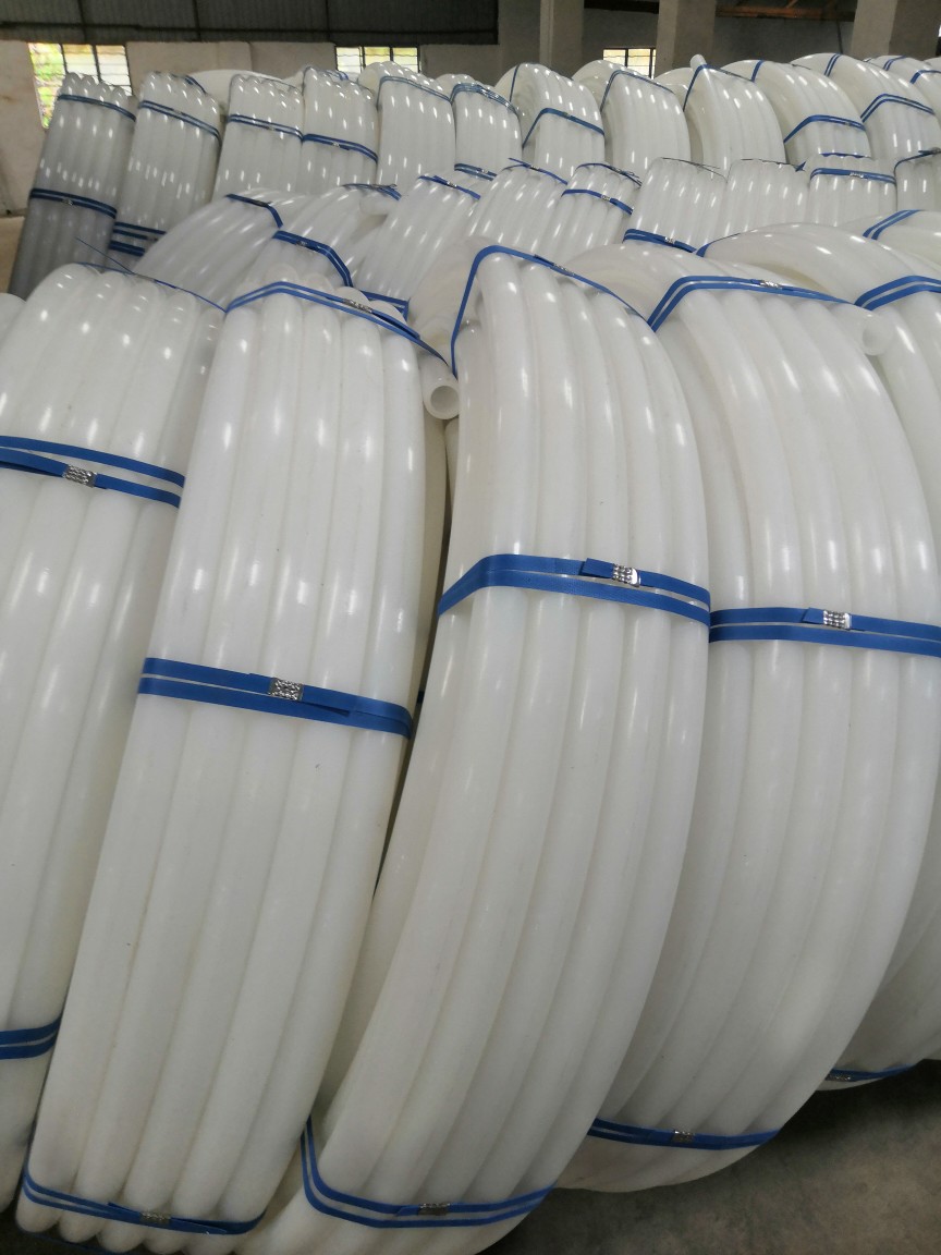 全新料pe白管注浆管白色pe管白色给水管聚乙烯塑料管