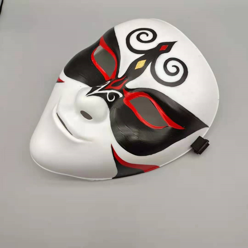 罗夏同款全脸半脸面具万圣节手绘鬼舞面具 手绘京剧脸谱 舞台表演