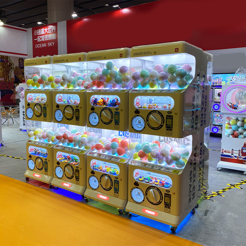 大型商用网红扭蛋机双层宇宙密码扭蛋机自助售货礼品玩具扭蛋专用