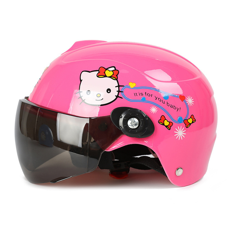 Children's Cute Cartoon Bicycle Accessories Drop-Resistant Anti-Collision Head Protection Helmet Cute and Breathable Lightweight Helmet