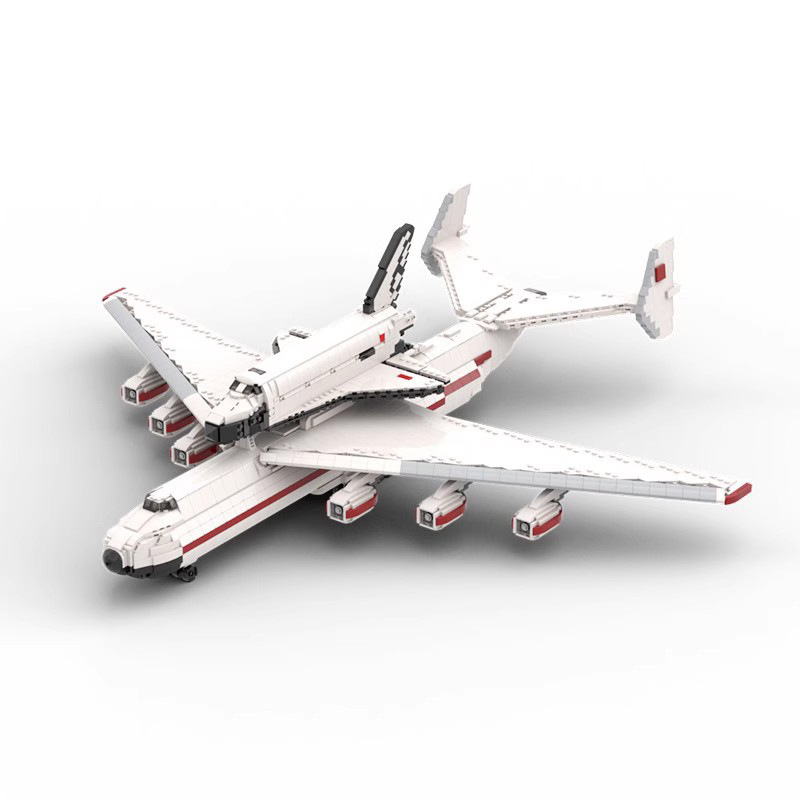 跨境moc-95312小颗粒安东诺夫an-225型运载飞机模型中国国产积木