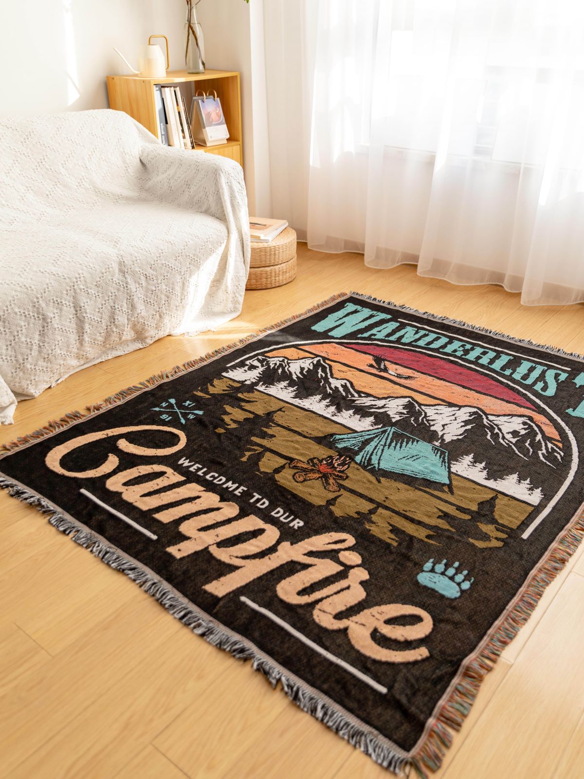 INS Style Camping Rugs Decorative Blanket