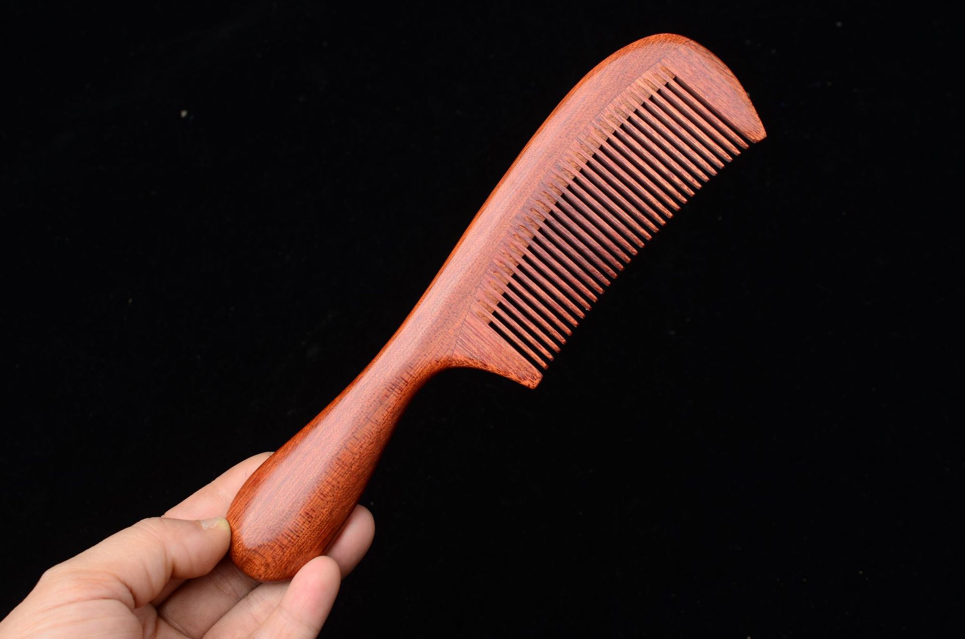 红檀木梳子红檀鼓柄梳 商场超市配送抖音快手网红款支持免费logo