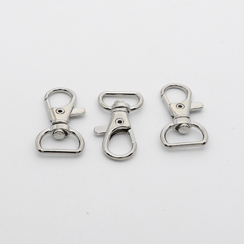 Factory Supply 2226 Series Fish Mouth Buckle Snap Hook Metal Keychains Hardware Luggage Accessories Rotating Hooks