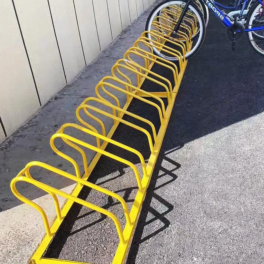 自行车式立式架架电动车防盗卡位插入停车位型停车架停放地锁摆放