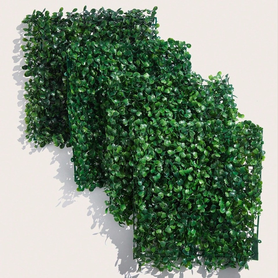 Artificial Lawn Green Plant Plastic 25*25 Milan Lawn Background Wall Plant Wall Indoor Flower Wall Decoration