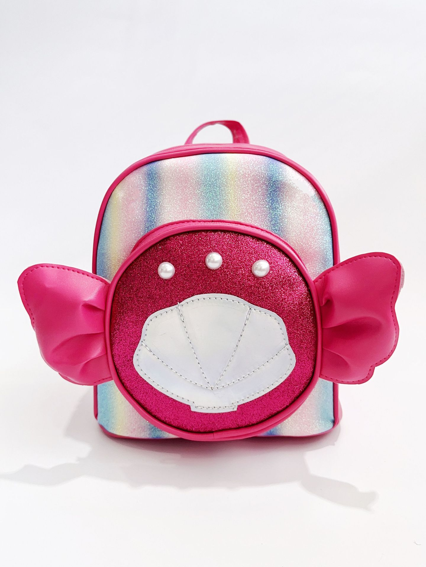 2023 New Angel Wings Backpack Cute Girl Cartoon School Bag Children's Sequined Fashion Small Casual Backpack Bag