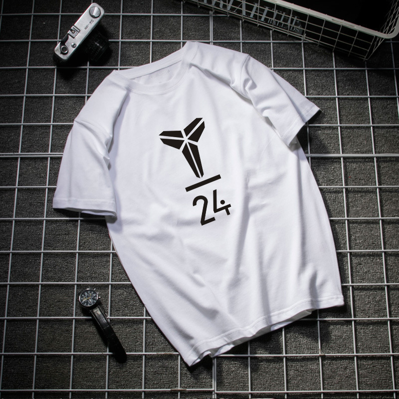 致敬24号衣服科比退役纪念短袖t恤男黑曼巴湖人kobe