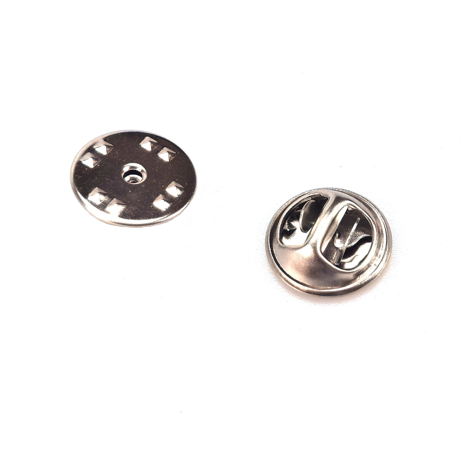 厂家直销蝴蝶扣 不锈钢蝴蝶帽胸针别针扣领扣高档徽章diy饰品配件