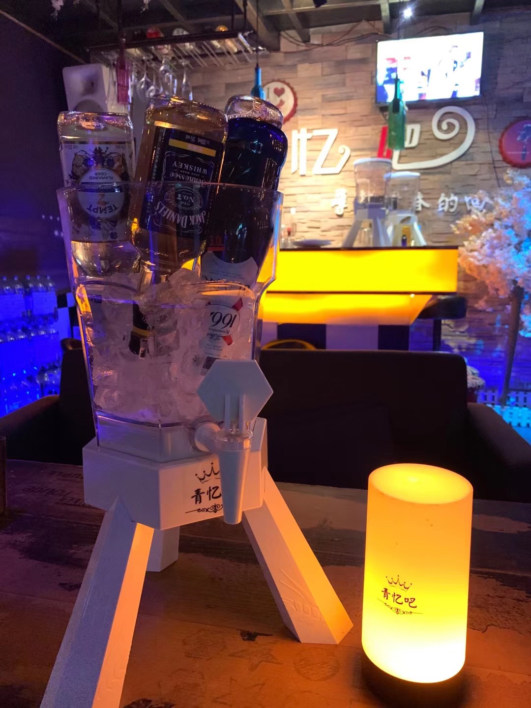 酒炮酒吧专用福佳白3升啤酒桶商用带龙头网红可乐桶容器扎啤酒炮