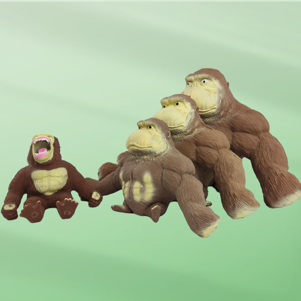 Decompression Gorilla Toy TikTok Same Style Internet Celebrity Mr. Wang Decompression Pinch Lecon Yi Vent Squishy Toys