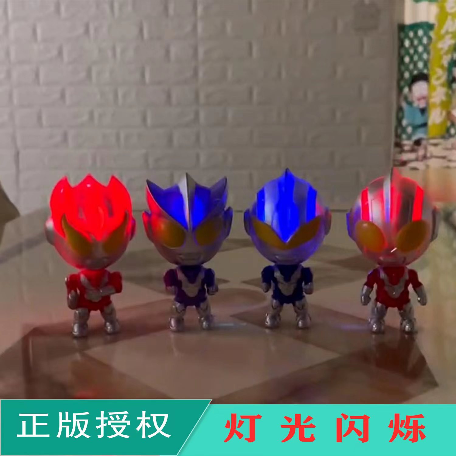 Children's Ultraman Superman Transformation Man Q Version Capsule Toy Doll Cartoon Robot Boy Toy Baking Pendulum