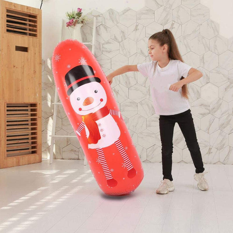 厂家定制充气打击袋拳击柱儿童情绪发泄用品吹气玩具不倒翁