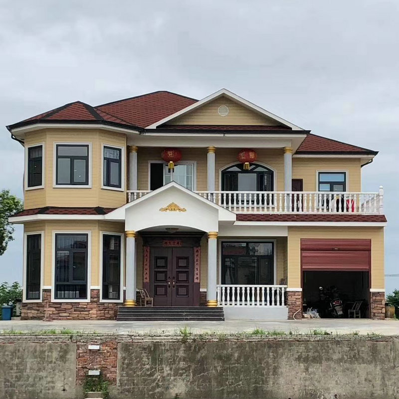 轻钢别墅房屋龙骨设计多款式可选农村新型自建房轻钢别墅设计