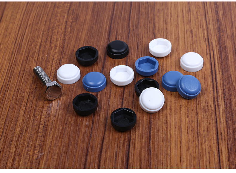 m8外六角螺丝盖帽防尘装饰盖圆头塑料家具螺母保护帽螺丝螺帽盖