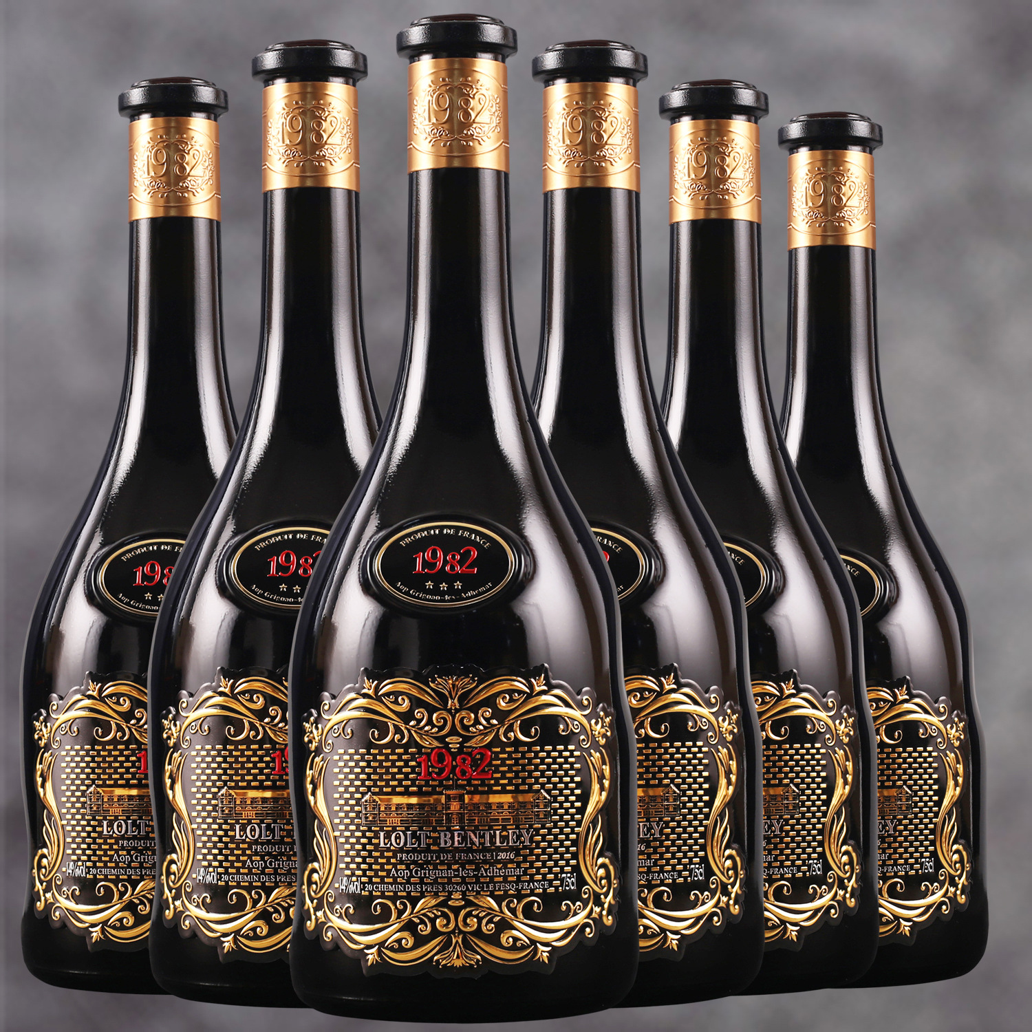 法国进口红酒14度路尔特滨利豪爵1982金属标干红葡萄酒-阿里巴巴