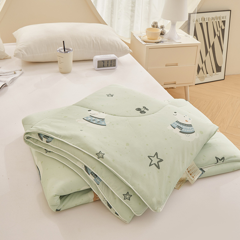 Hengyuan Sample Class a Cool Feeling Airable Cover Ice Silk Summer Blanket Machine Washable Duvet Insert Double Thin Quilt Summer