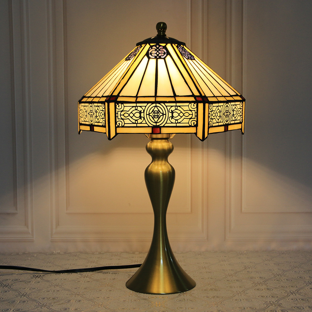蒂芙尼台灯 欧式创意灯具8寸12寸16寸复古温馨客厅书房卧室装饰灯