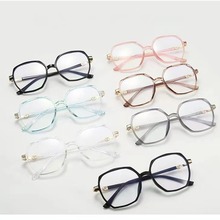 2023新款防蓝光韩版男女同款学生方框眼镜时尚素颜平光镜可配近视