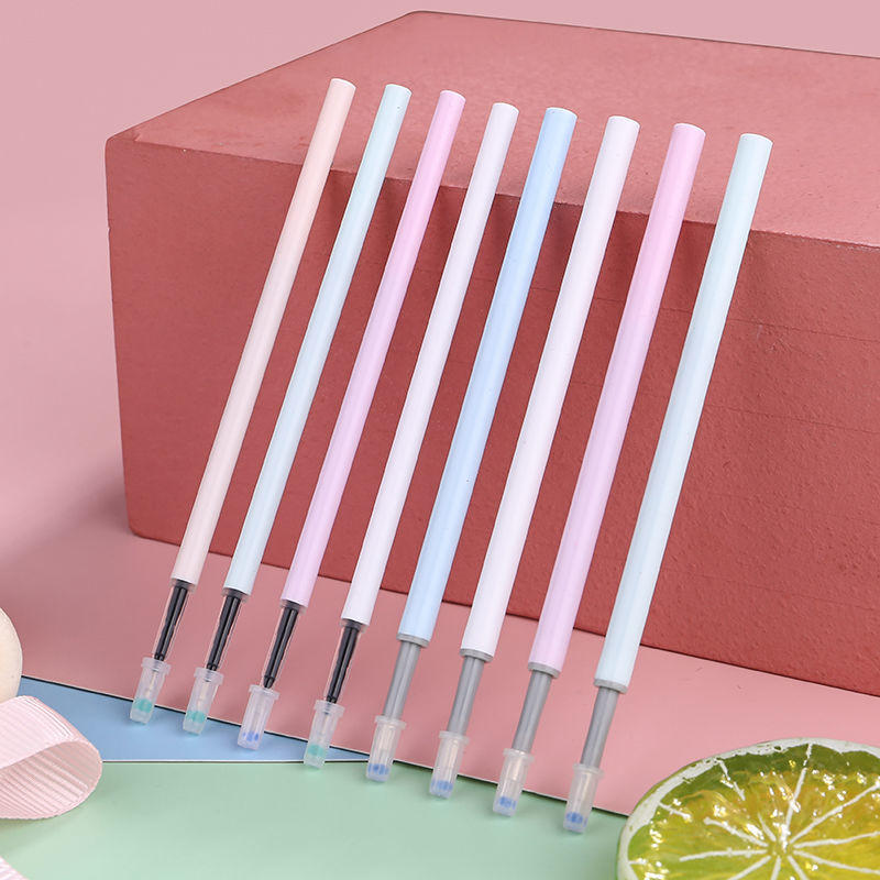 按动笔芯批发前2名持续中性黑笔芯0.50.35针管ins学生按压式替心