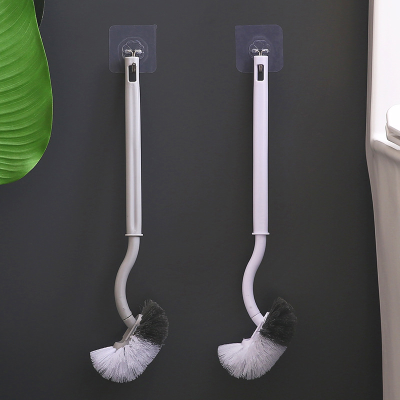 round Head Toilet Brush Home Ladle Soft Wool Plastic Toilet Cleaning Brush No Dead Angle Wall Mounted Toilet Brush 0824