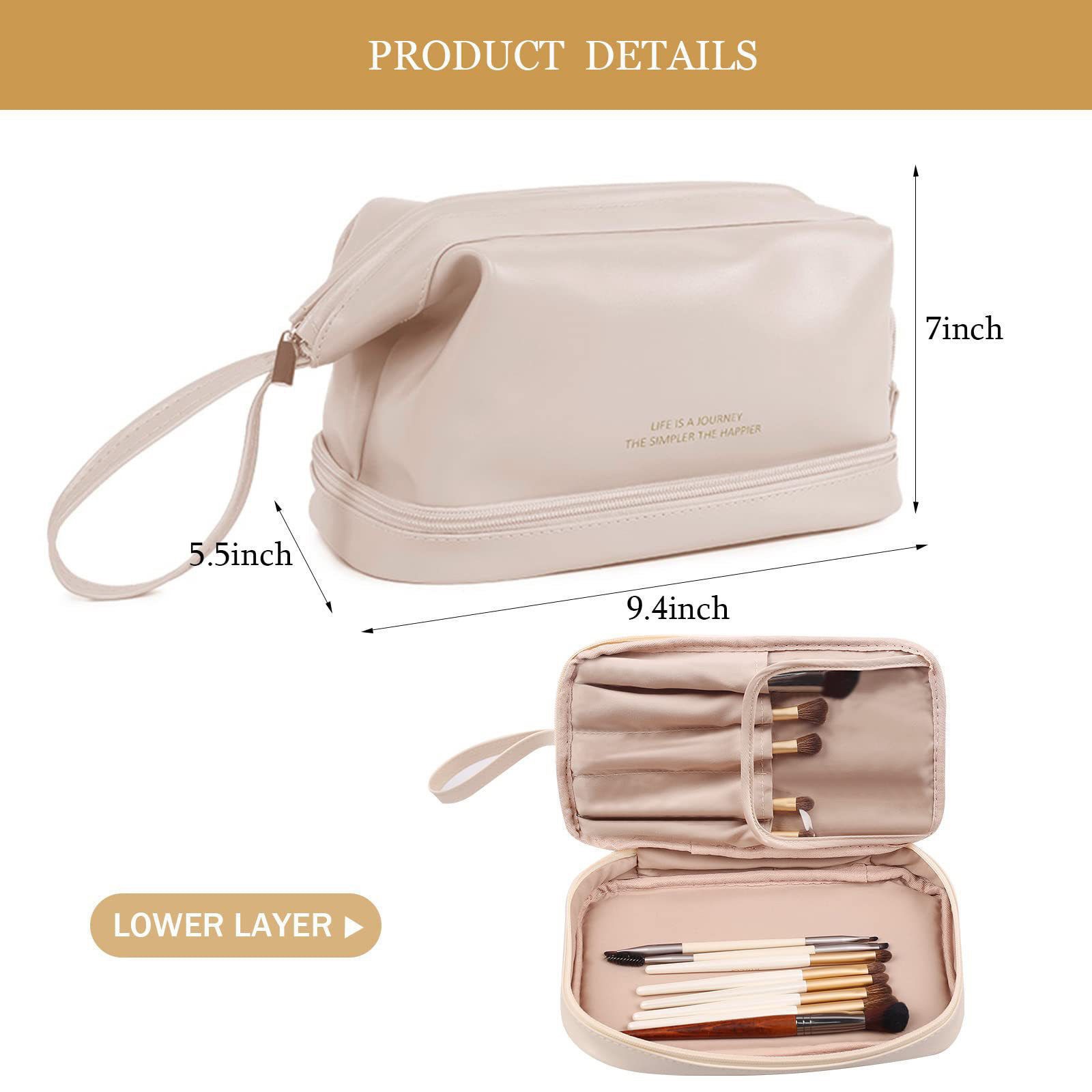 new simple storage bag rge capacity japanese high-looking cosmetic bag portable storage niche