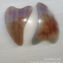 牛角厂家牦牛角海豚款全身通用多型号脸部美容院专用三角刮痧按摩