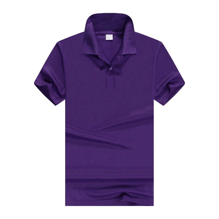 Polo Shirt Customized Advertising T-shirt Solid Color Polo Collar Short-Sleeved T-shirt Corporate Activity Group Work Clothes Printed Logo