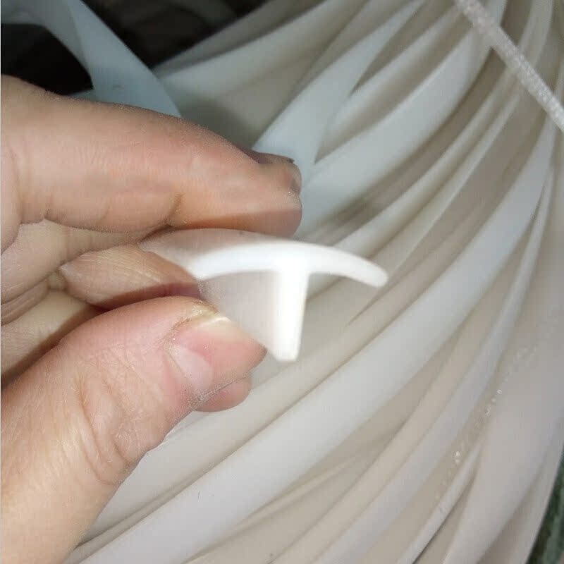 透明硅胶t型密封条光伏电站防水胶条卡缝隙玻璃木墙皮条耐高温