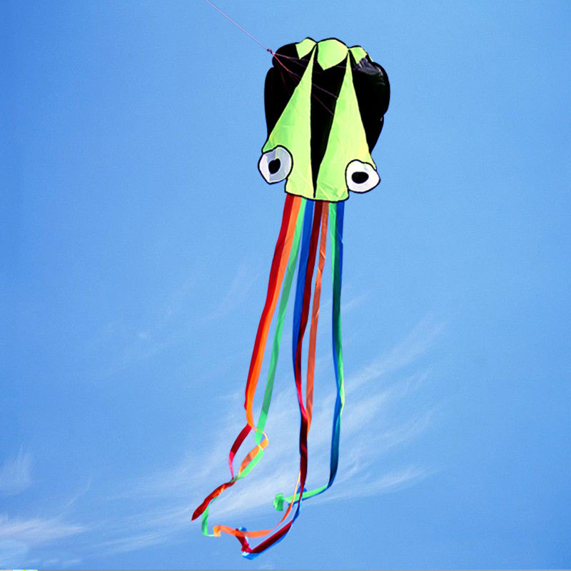 Big Kite Wholesale Weifang Kite New Soft Octopus Kite Children Flying Wheel Adult Triangle Long Tail Large