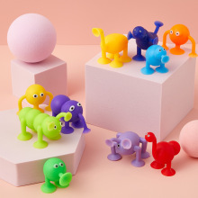 软胶早教拼图卡通动物粘粘乐模型玩具儿童手工DIY吸吸乐动物